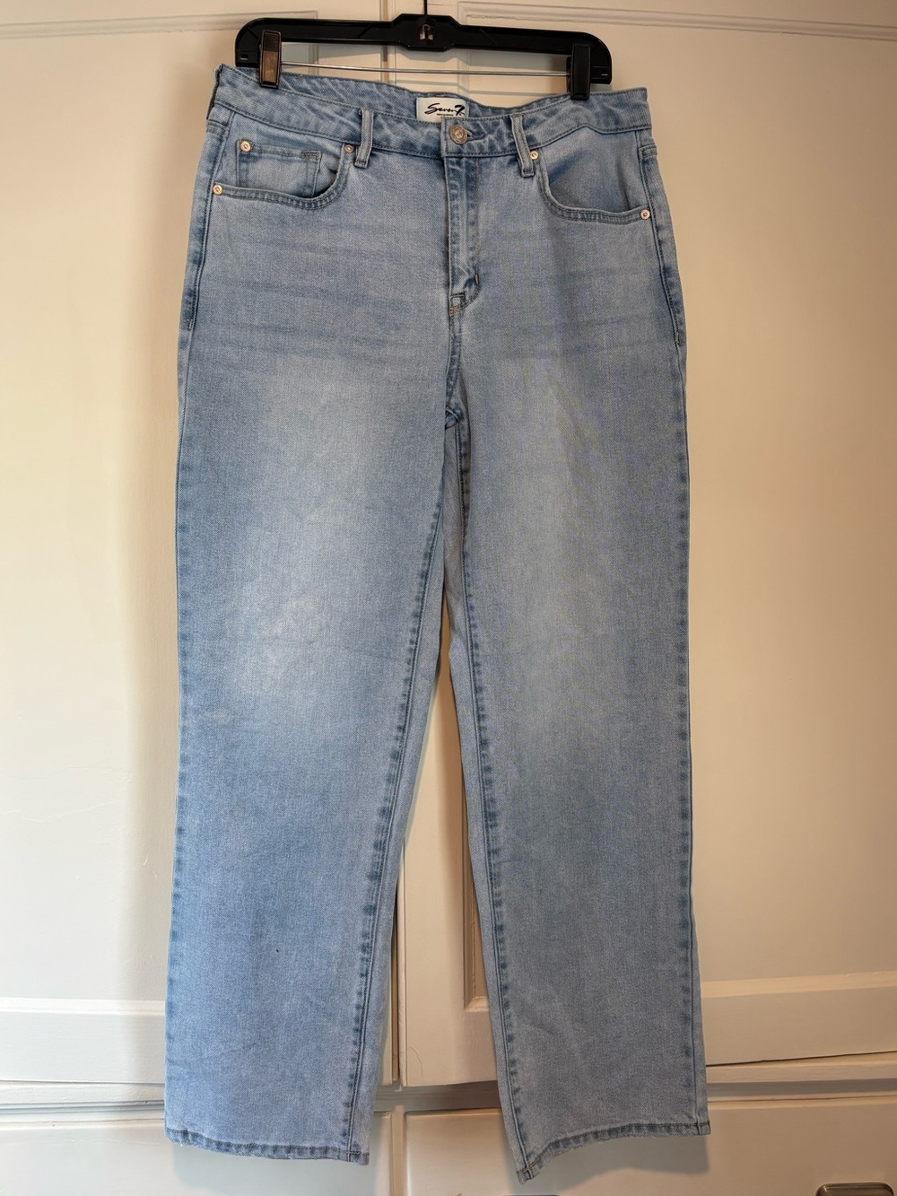 Seven7 Light Wash Loose Straight Jean